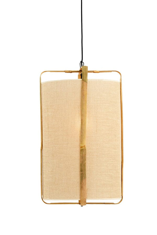 €197,95 Hanglamp Hanglamp SENDAI L Zand+Bamboe Naturel Ø42x70 cm