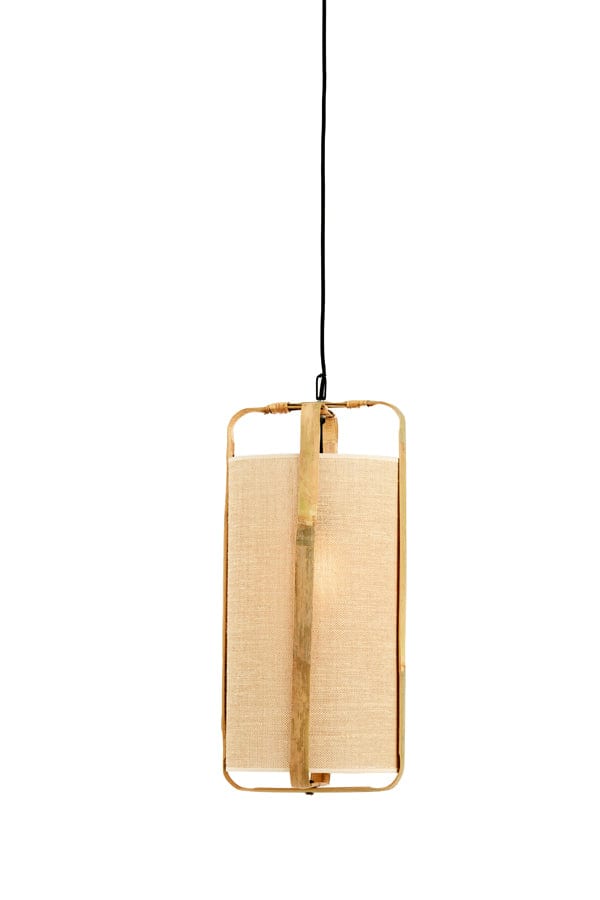 €139,95 Hanglamp Hanglamp SENDAI Zand+Bamboe Naturel Ø27x56 cm