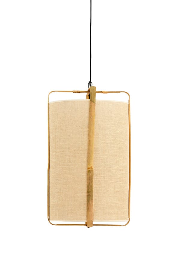 €178,95 Hanglamp Hanglamp SENDAI Zand+Bamboe Naturel Ø37x66 cm