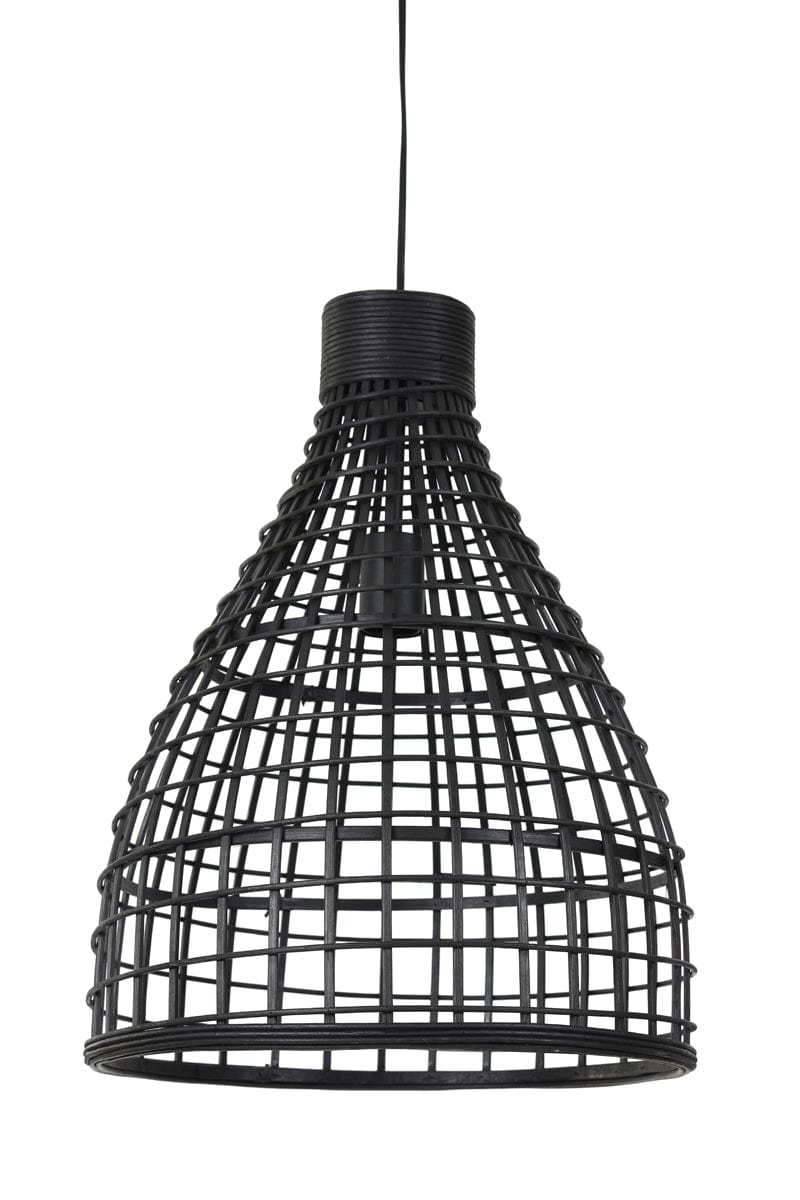 €61,95 Hanglamp Hanglamp rotan zwart Ø34x41,5cm