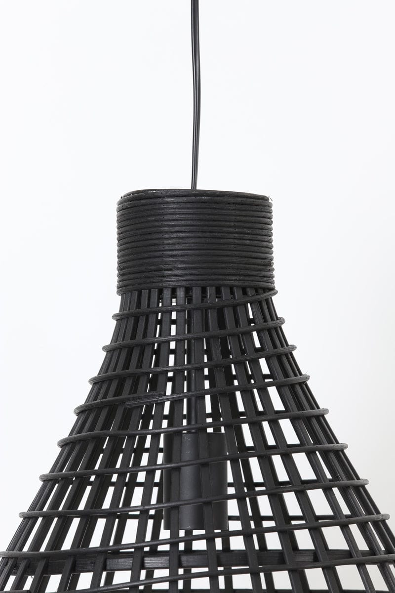 €61,95 Hanglamp Hanglamp rotan zwart Ø34x41,5cm