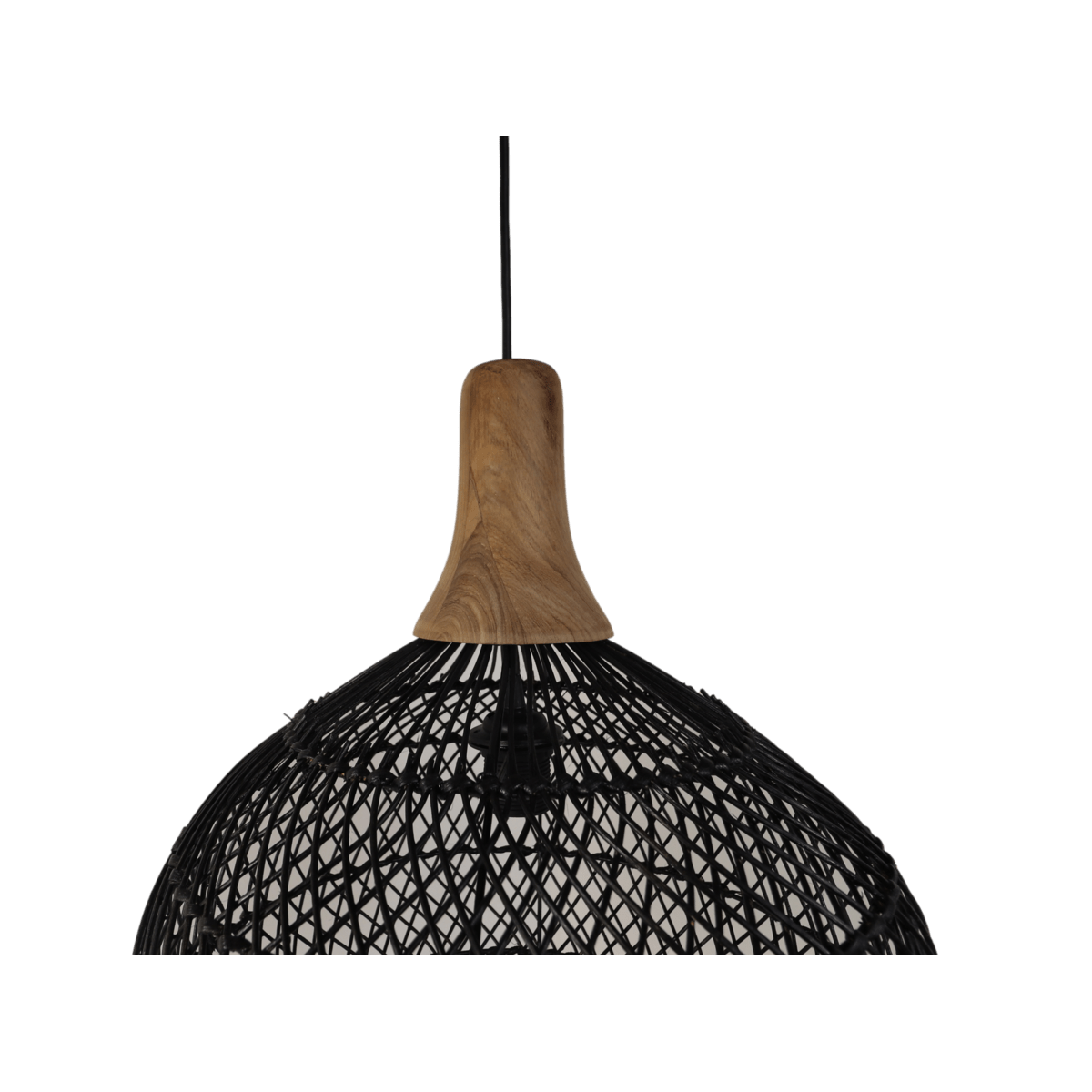 €129,95 Hanglamp Hanglamp Rotan Zwart Ø41x45cm