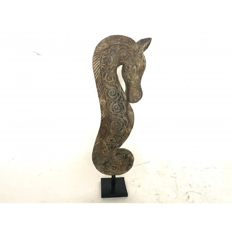 €79.95 Ornamenten en versiering Zeepaard Hout Op Statief 65cm