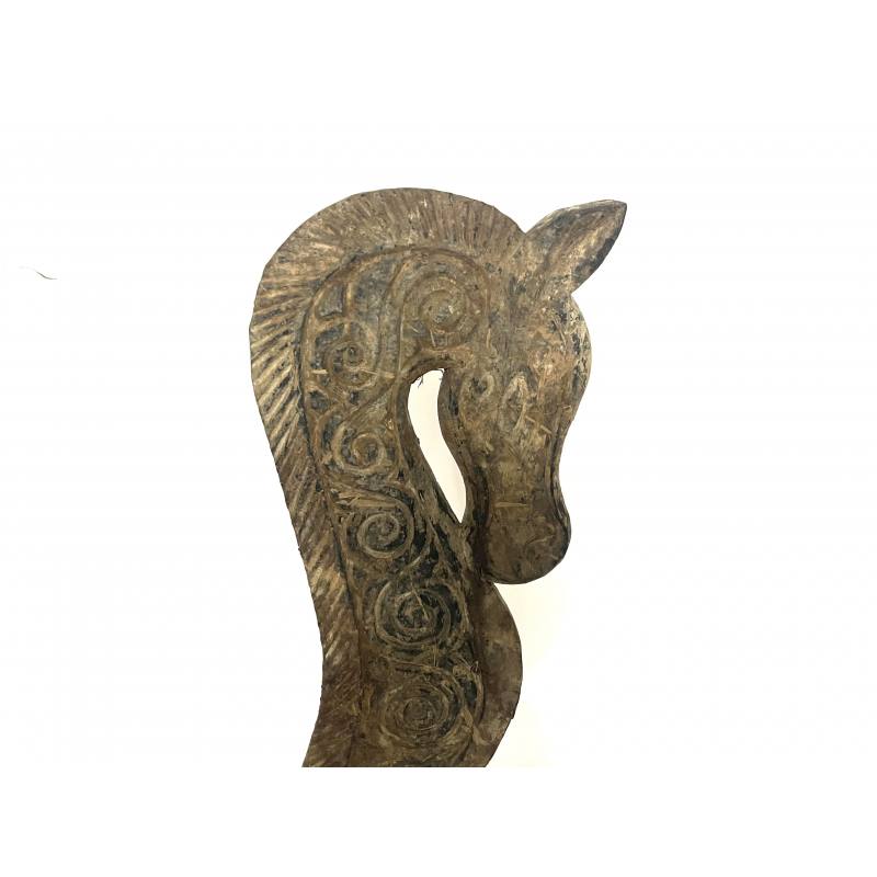 €109.95 Ornamenten en versiering Zeepaard Hout Op Statief 90cm