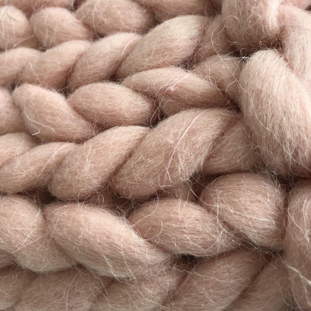 €189,95 Plaid Plaid Deken Roze Knitted 150x125 cm