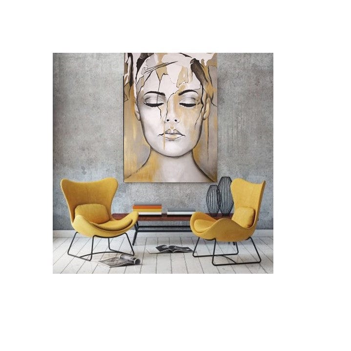 €425,00 Schiderij Schilderij Vrouw "Messy Head" 140x200cm