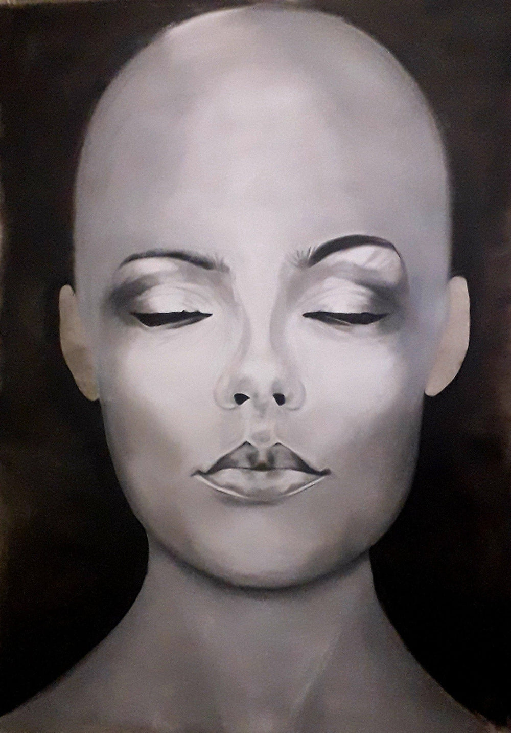 €495,00 Schiderij Schilderij Wandkleed Vrouw "Messy Head" 140x200cm