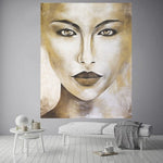€425,00 Schilderij Vrouw "Golden Face" 170x210cm