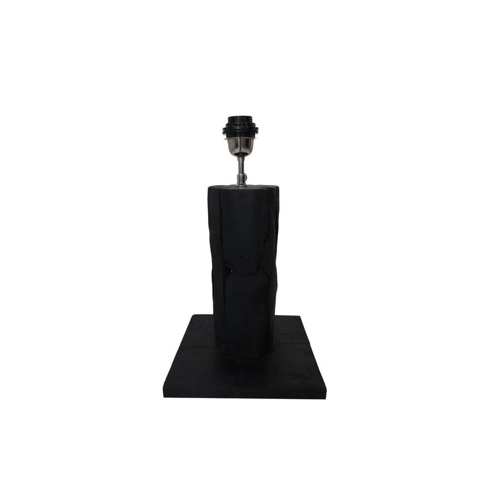 €87,95 Vloerlamp Tafellamp Hout Teak Rond Zwart Ø25*50cm