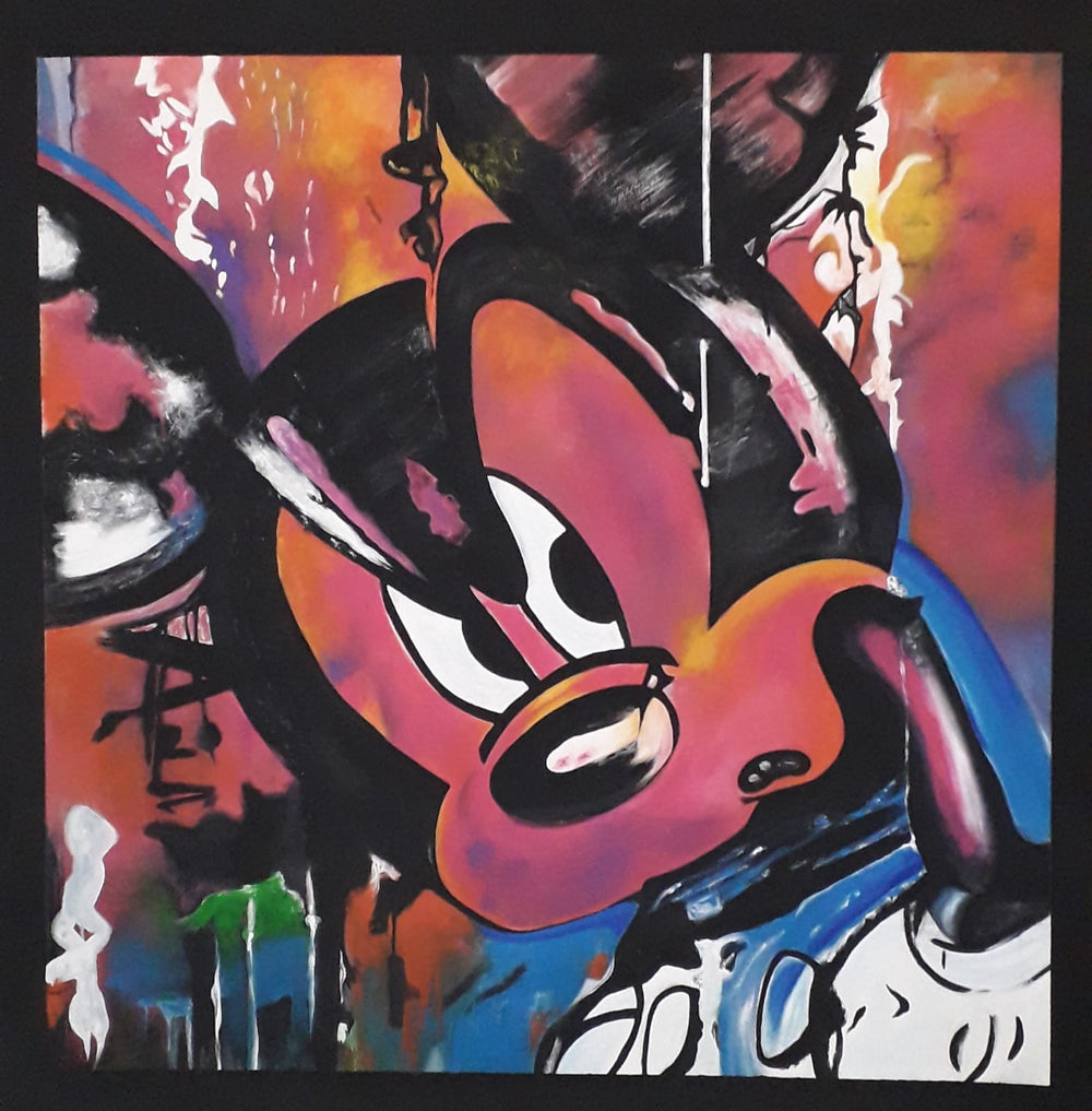 €425,00 Wandkleed Schilderij op Maat XL 180x180cm Mickey Mouse