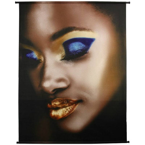 €73,95 wandkleed Wandkleed Lady Make-Up Velvet Gold 170x3x140cm